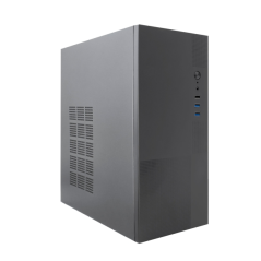 Boîtier tour Coolbox PC M440 MicroATX - Compatible disques 3,5" et 2,5" - USB-A 3.0, audio et alimentation - Noir