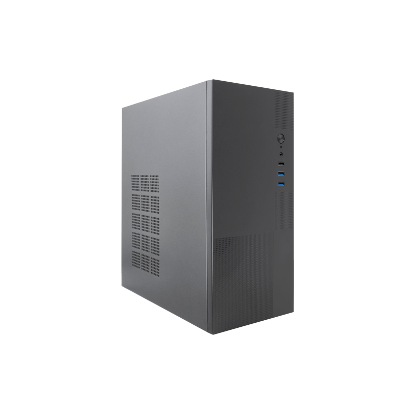 Boîtier tour Coolbox PC M440 MicroATX - Compatible disques 3,5" et 2,5" - USB-A 3.0, audio et alimentation - Noir
