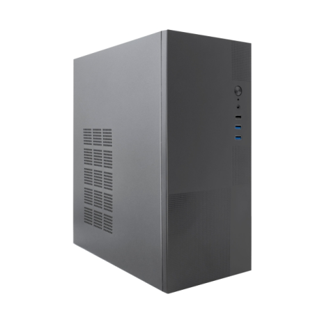 Boîtier tour Coolbox PC M440 MicroATX - Compatible disques 3,5" et 2,5" - USB-A 3.0, audio et alimentation - Noir