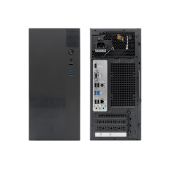 Boîtier tour Coolbox PC M440 MicroATX - Compatible disques 3,5" et 2,5" - USB-A 3.0, audio et alimentation - Noir