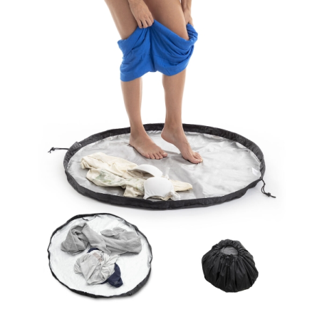 Tapis de vestiaire et sac imperméable 2 en 1 Innovagoods Gymbag - Surface imperméable - Fermeture rapide par cordon de serrage