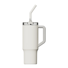 Mug isotherme Xiaomi 1 L avec paille - Acier inoxydable 316L - Isolation thermique - Bouchon hermétique anti-fuite - Couvercle