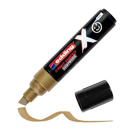 Marqueurs permanents Edding 6900 pastel lot de 3 pointe biseautée