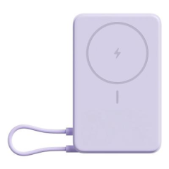 Batterie externe magnétique Xiaomi 10 000 mAh avec support intégré - Chargement sans fil magnétique - 20 W max - USB-C