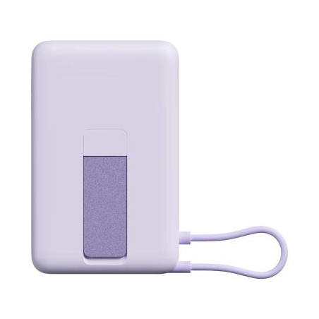 Batterie externe magnétique Xiaomi 10 000 mAh avec support intégré - Chargement sans fil magnétique - 20 W max - USB-C