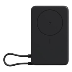 Batterie externe magnétique Xiaomi 10 000 mAh avec support intégré - Chargement sans fil magnétique - 20 W max - USB-C