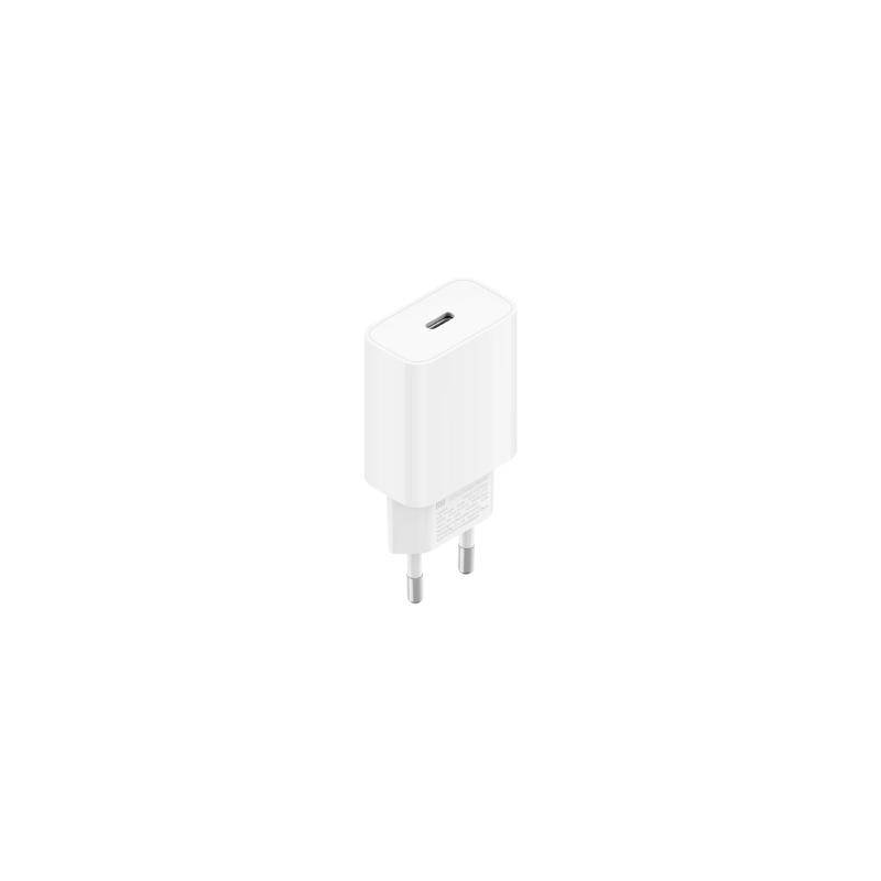 Chargeur rapide Xiaomi 20 W Type C (UE) - Compatible PD3.0 et QC3.0 - Puissance de 20 W - Design compact - Port USB-C - Sûr et