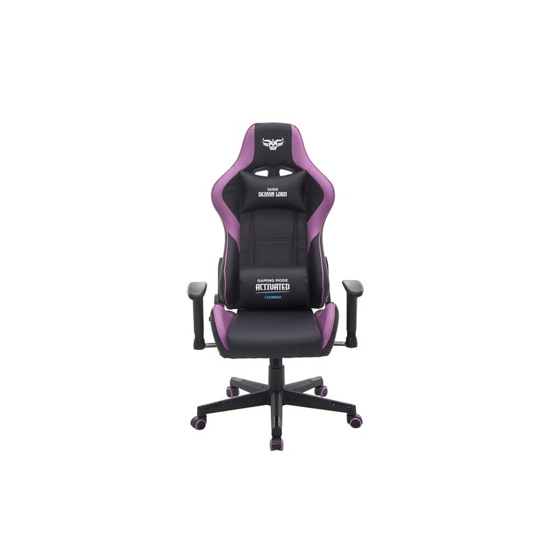 Fauteuil gaming Cromad Demon Lord Series - Structure robuste - Revêtement en similicuir de haute qualité - Hauteur réglable par