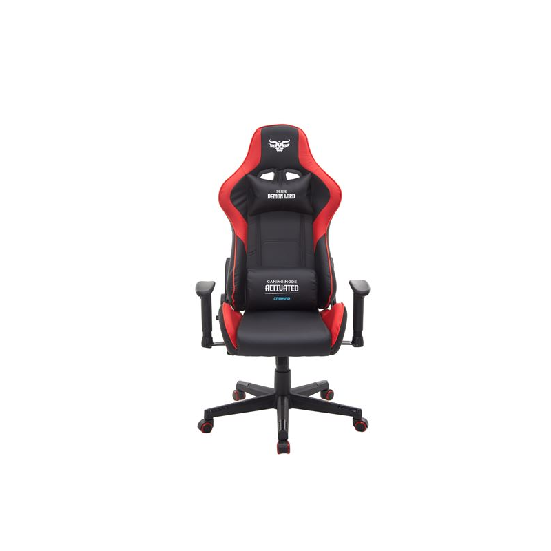 Fauteuil gaming Cromad Demon Lord Series - Structure robuste - Revêtement en similicuir de haute qualité - Hauteur réglable par