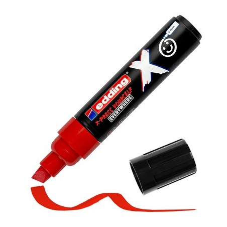 Marqueurs permanents Edding 6900 gris lot de 2 pointe biseautée