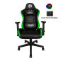 Fauteuil gaming Cromad Nemesis Series RGB - Structure robuste - Revêtement en similicuir de haute qualité - Hauteur réglable