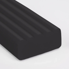 Bâtonnet de pâte à modeler Milan 150 g - Base fécule de maïs - Sans gluten - Mélangeable - Noir