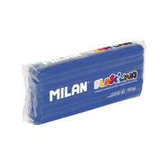 Bâtonnet de pâte à modeler Milan 150 g - Base d'amidon de maïs - Sans gluten - Miscible - Bleu foncé