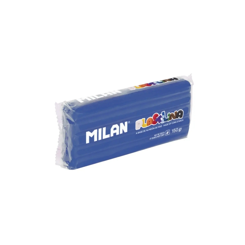 Bâtonnet de pâte à modeler Milan 150 g - Base d'amidon de maïs - Sans gluten - Miscible - Bleu foncé