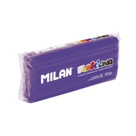 Bâtonnet de pâte à modeler Milan 150 g - Base à base d'amidon de maïs - Sans gluten - Miscible - Couleur lilas
