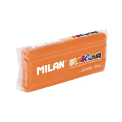 Bâtonnet de pâte à modeler Milan 150 g - Base d'amidon de maïs - Sans gluten - Miscible - Couleur orange