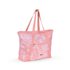 Sac cabas Milan Lava Collection 18,5 L - Grande capacité - Fermeture éclair - Dimensions : 52 x 36 x 3 cm - Rose