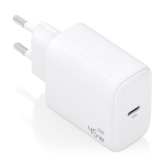 Chargeur Aisens GAN 45 W - USB-C PD3.0 QC4.0 - Blanc