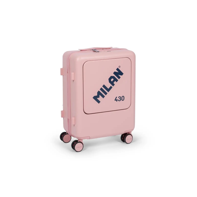 Valise cabine rigide Milan Collection 430 - 4 doubles roues pivotantes à 360° - Serrure à combinaison à 3 chiffres - Ouverture