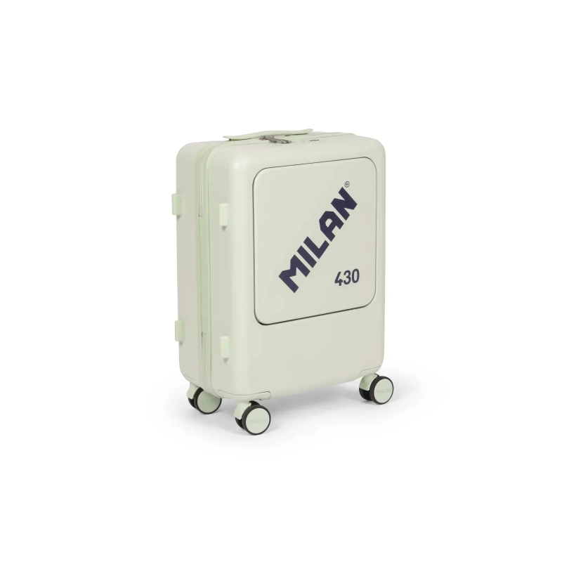 Valise cabine rigide Milan Collection 430 - 4 doubles roues pivotantes à 360° - Serrure à combinaison à 3 chiffres - Ouverture