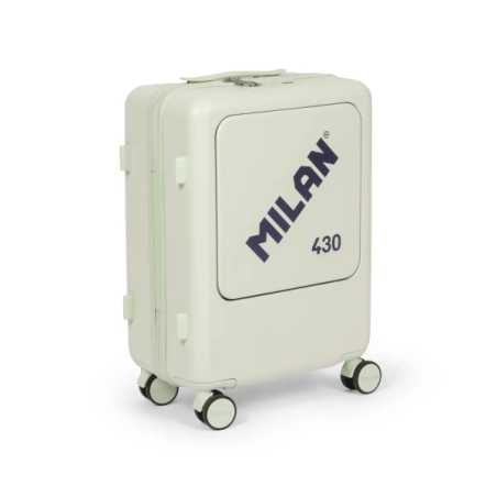 Valise cabine rigide Milan Collection 430 - 4 doubles roues pivotantes à 360° - Serrure à combinaison à 3 chiffres - Ouverture