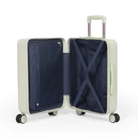 Valise cabine rigide Milan Collection 430 - 4 doubles roues pivotantes à 360° - Serrure à combinaison à 3 chiffres - Ouverture