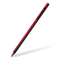 Staedtler Norix 186, boîte de 24 crayons de couleur HB - Bois noir - Mine graphite - Design élégant - Pour écrire, dessiner et