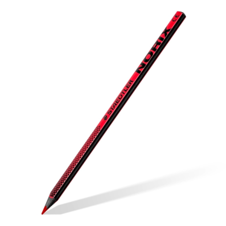 Staedtler Norix 186, paquet de 12 crayons de couleur HB - Bois noir - Mine graphite - Design élégant - Pour écrire, dessiner et