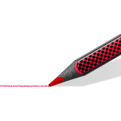 Staedtler Norix 186, paquet de 12 crayons de couleur HB - Bois noir - Mine graphite - Design élégant - Pour écrire, dessiner et