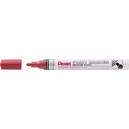 marqueur peinture Pentel capuchon rouge