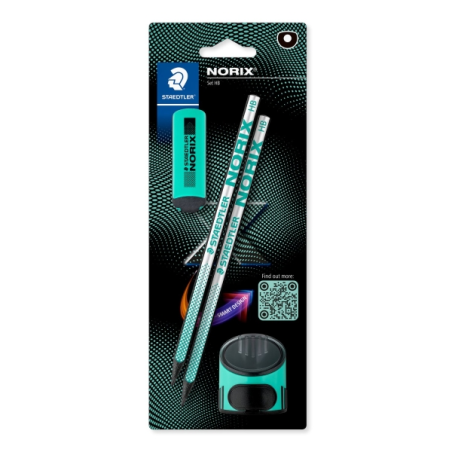 crayons turquoise Staedtler avec taille-crayon