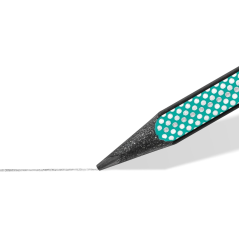 crayon noir pointe fine grip turquoise