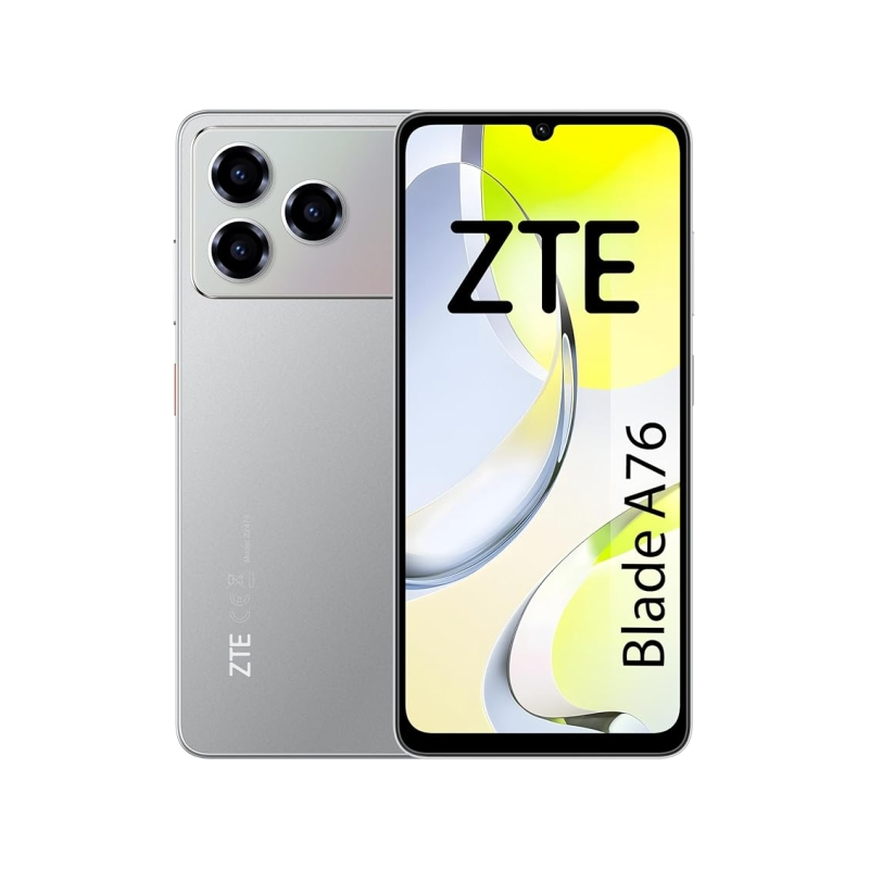 Smartphone ZTE Blade A76 - Écran 6,75" - 4 Go de RAM + 8 Go de stockage - 128 Go de stockage - Fréquence de rafraîchissement de