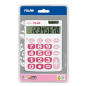 Calculatrice de bureau Milan 8 chiffres grandes touches blanc rose