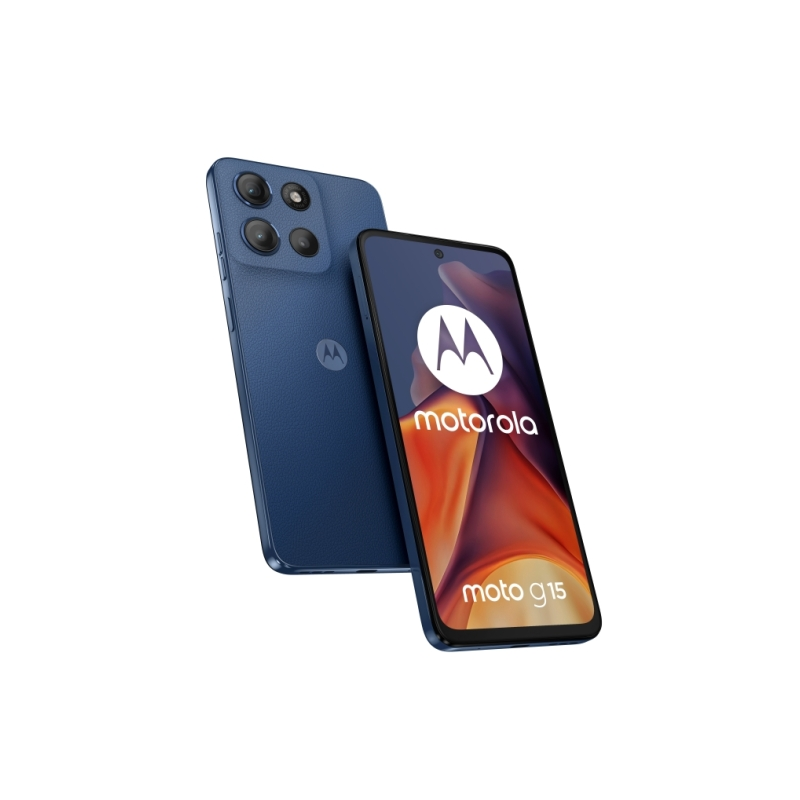 Smartphone Motorola Moto G15 - Écran LCD 6,72" - 8 Go de RAM - 512 Go de stockage - Appareil photo 50 MP - Batterie 5200 mAh