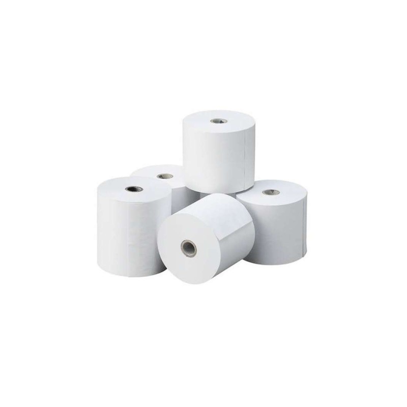 LOT de 10 Rouleau de papier thermique Oqonos 57x35x12mm, sans BPA, FSC
