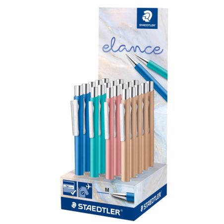 présentoir stylos Staedtler Elance colorés