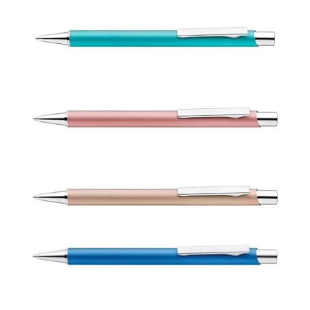 Présentoir 20 stylos rétractables bleus Staedtler Elance
