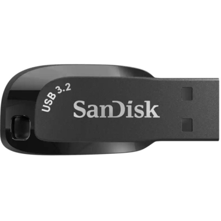 Clé USB Sandisk Ultra Shift 128 Go - Wi-Fi 3.2 Gen 1 - Vitesse de lecture : 100 Mo/s - Noire