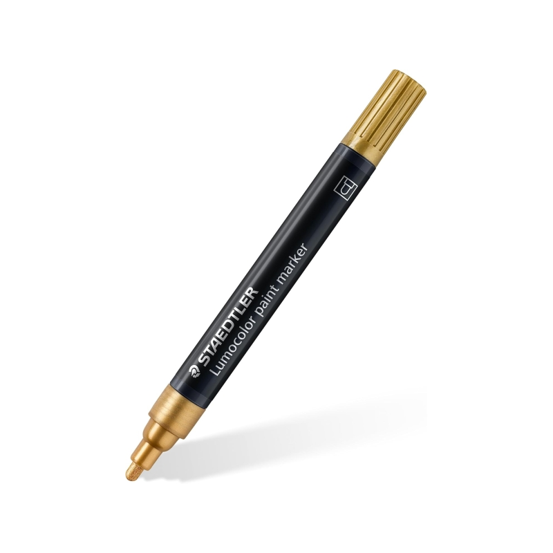 Marqueur acrylique permanent Staedtler Lumocolor or 2,4 mm x10