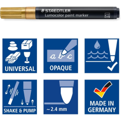 marqueur or Staedtler pointe large