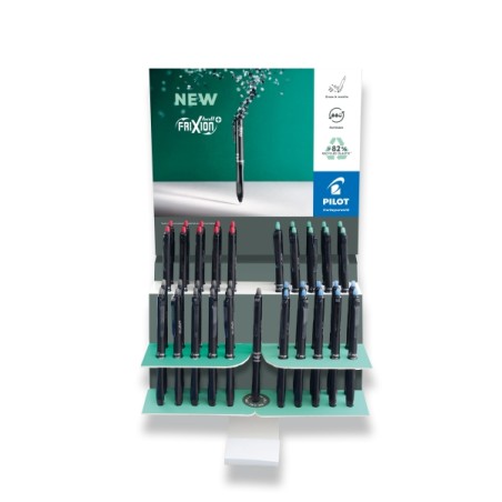 ✅ Présentoir de 40 stylos effaçables Pilot Frixion Ball Plus - Pointe 0,7 mm et trait 0,35 mm - Rechargeables en stock