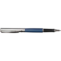 stylo gel bleu capuchon en métal