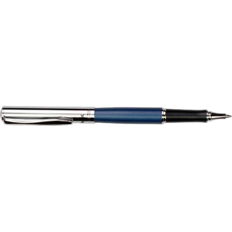 stylo gel bleu capuchon en métal