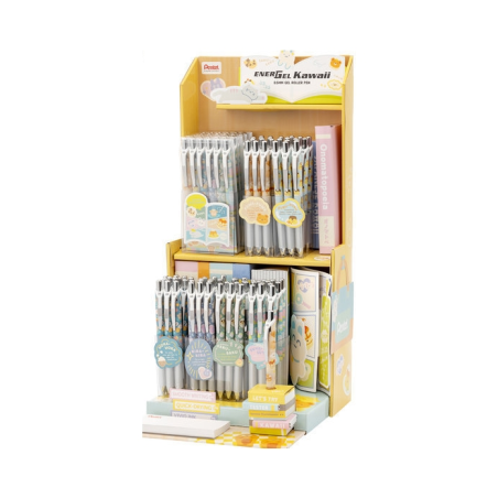 présentoir stylos gel Pentel Kawaii