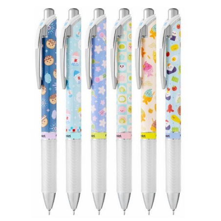 Présentoir Pentel Energel 72 stylos gel rétractables 0,5 mm