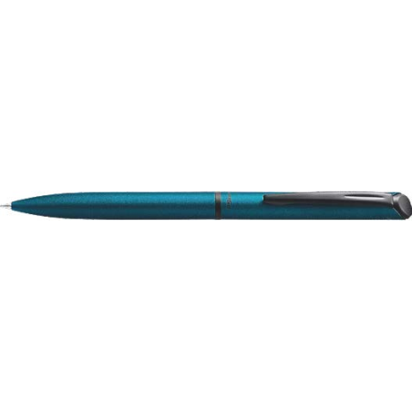 stylo bille turquoise métal clip