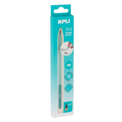 Crayon turquoise HB Apli emballé