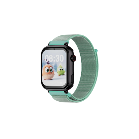 Montre connectée Savefamily SaveWatch Plus pour enfants avec GPS et appel - IP67 - Bouton SOS - Boîtier noir - Bracelet en