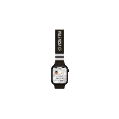 Montre connectée Savefamily Savewatch Plus Valencia CF Edition avec GPS et appels - Bracelet en tissu noir